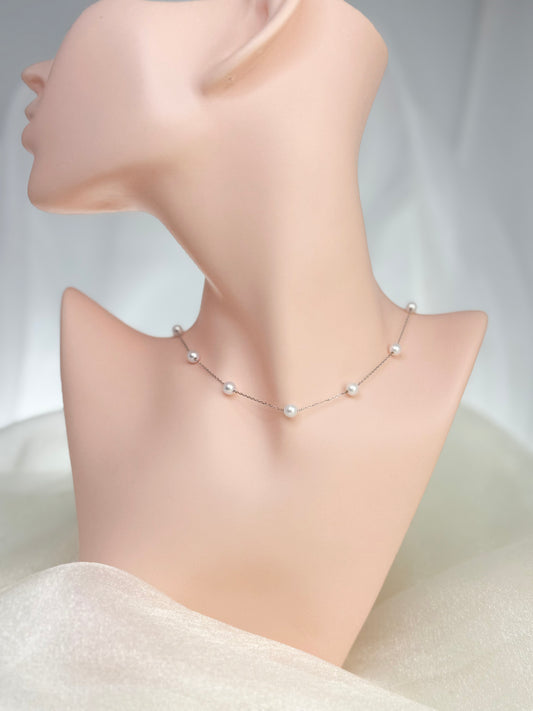 Designer Freshwater Pearls (5-6mm) Gypsophila Necklace | Perfect Pearl Jewellery for Every Occasion