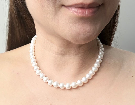 Elegant Freshwater Pearl (8-9mm) Necklace - Nexus8gg Jewellery