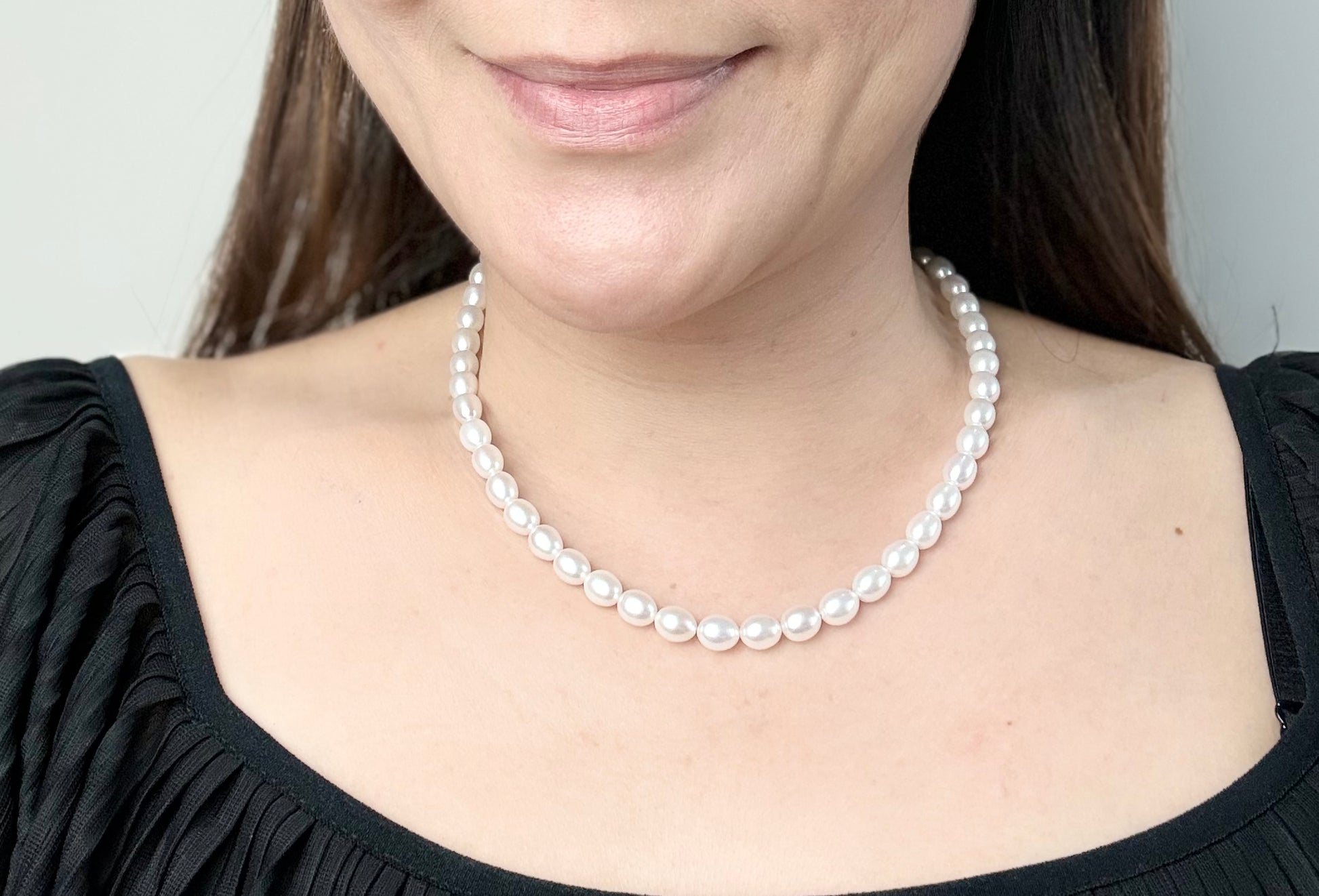 Elegant Aurora Lustre Pearl (6.5-7mm) Necklace | A Timeless Statement of Luxury - Nexus8gg Jewellery