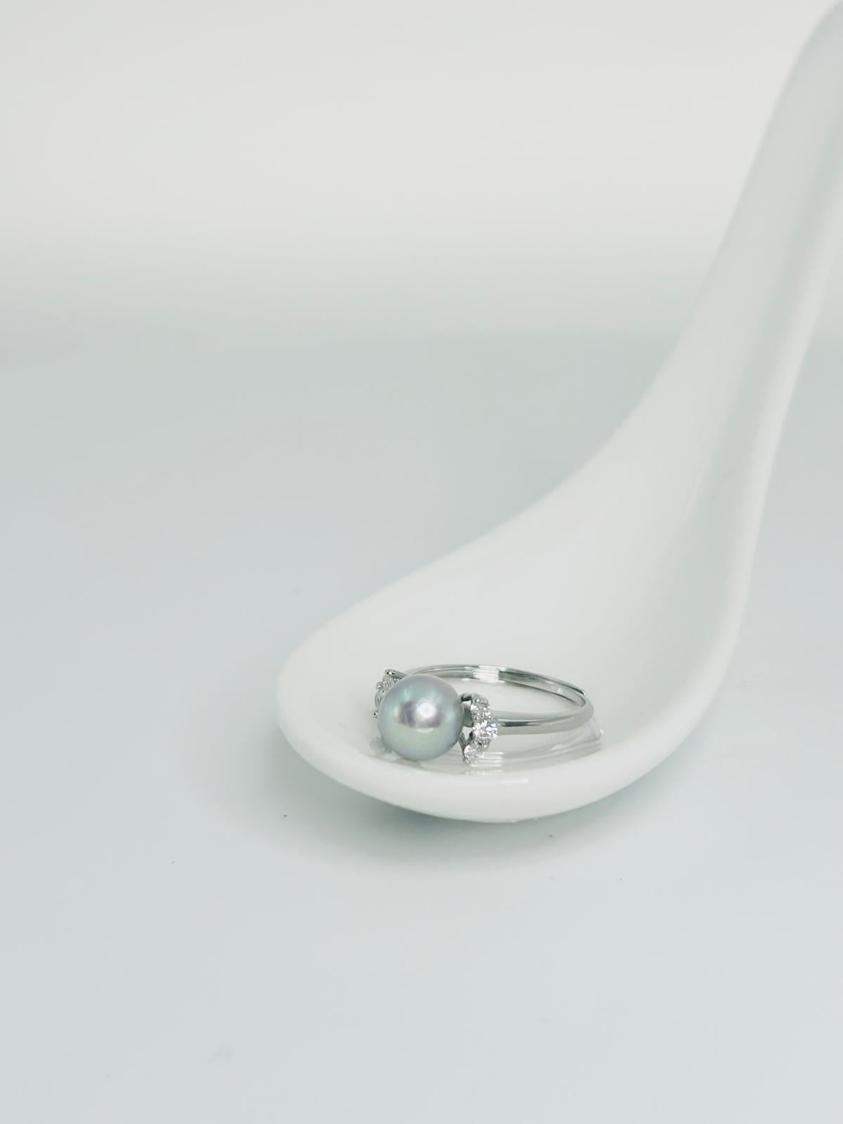 Top quality Akoya (7.5-8mm) Pearl Ring - Nexus8gg Jewellery