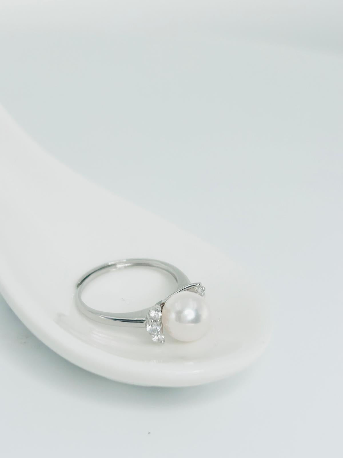 Top quality Akoya (7.5-8mm) Pearl Ring - Nexus8gg Jewellery