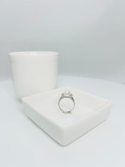 Top quality Akoya (7.5-8mm) Pearl Ring - Nexus8gg Jewellery