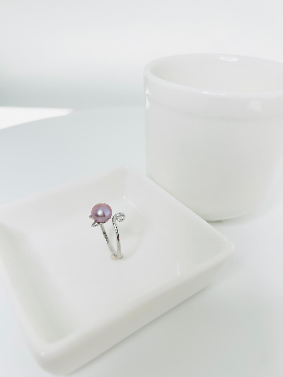 [Promo] Adorable Freshwater Pearls (7-8mm) Cat Ring - Nexus8gg Jewellery