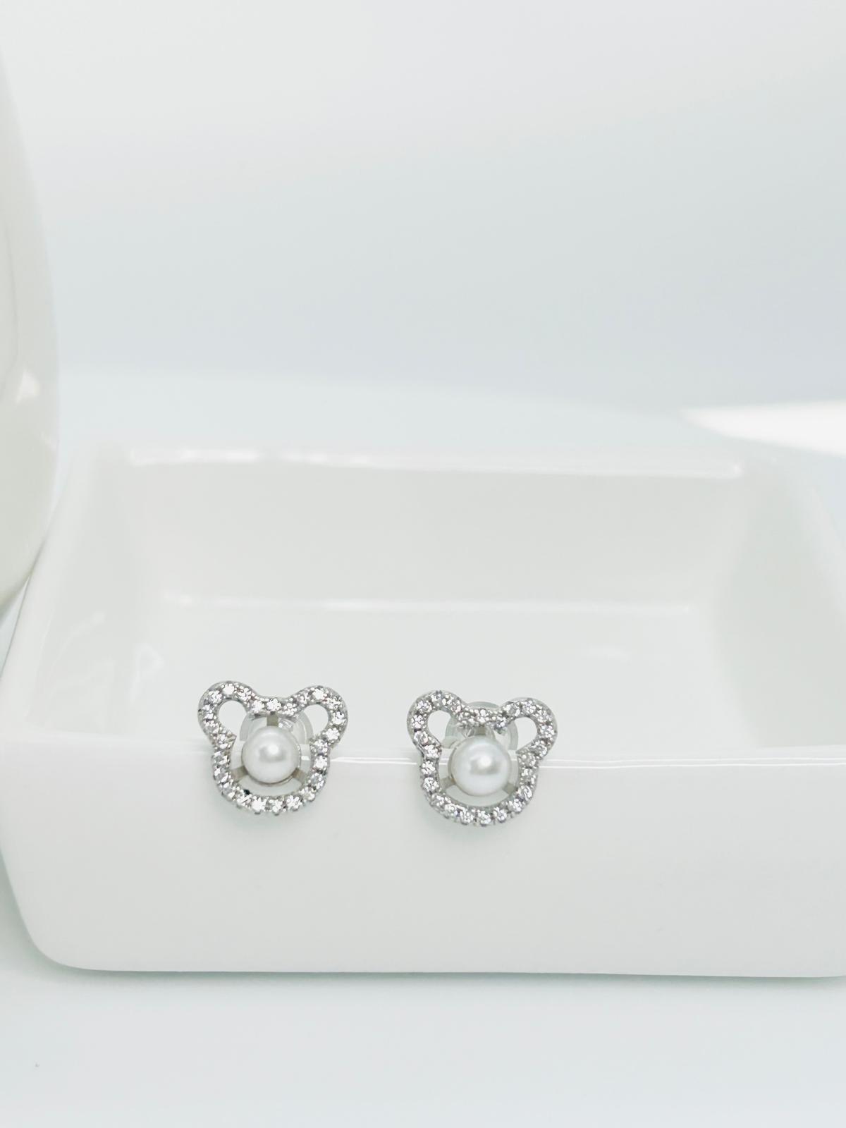 [Promo] Aurora Bear Pendant (6.5-7mm) and Earring (4-4.5mm) Set - Nexus8gg Jewellery