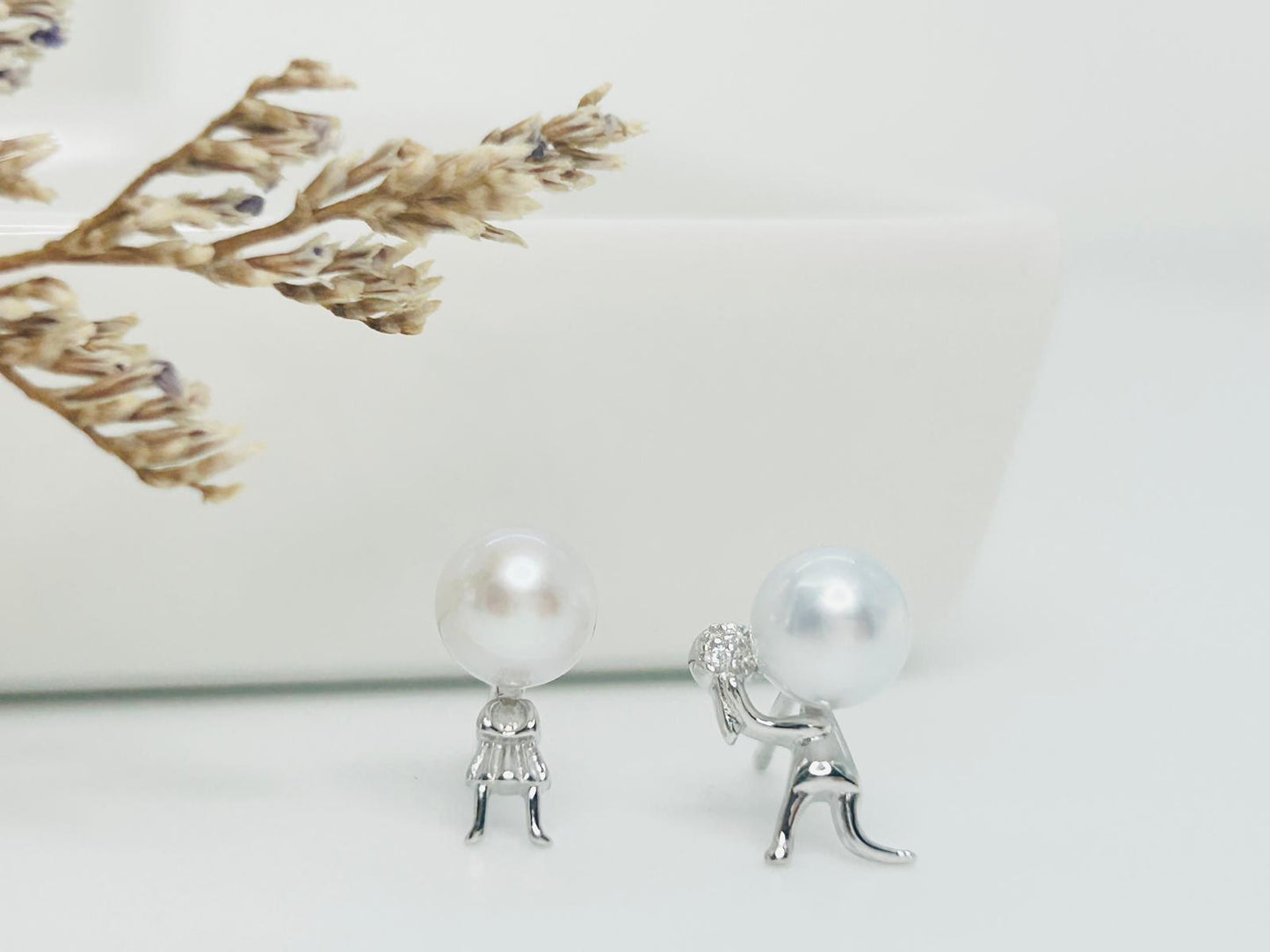 [Promo] Aurora Couple Proposal Series Pearls (6-6.5mm) Earring - Nexus8gg Jewellery