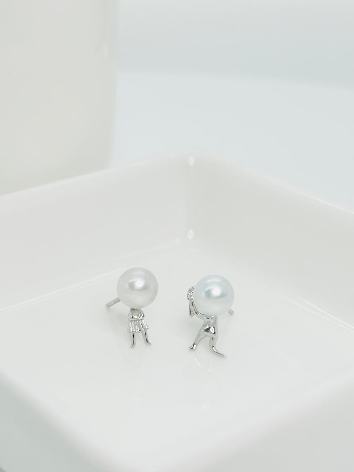 [Promo] Aurora Couple Proposal Series Pearls (6-6.5mm) Earring - Nexus8gg Jewellery