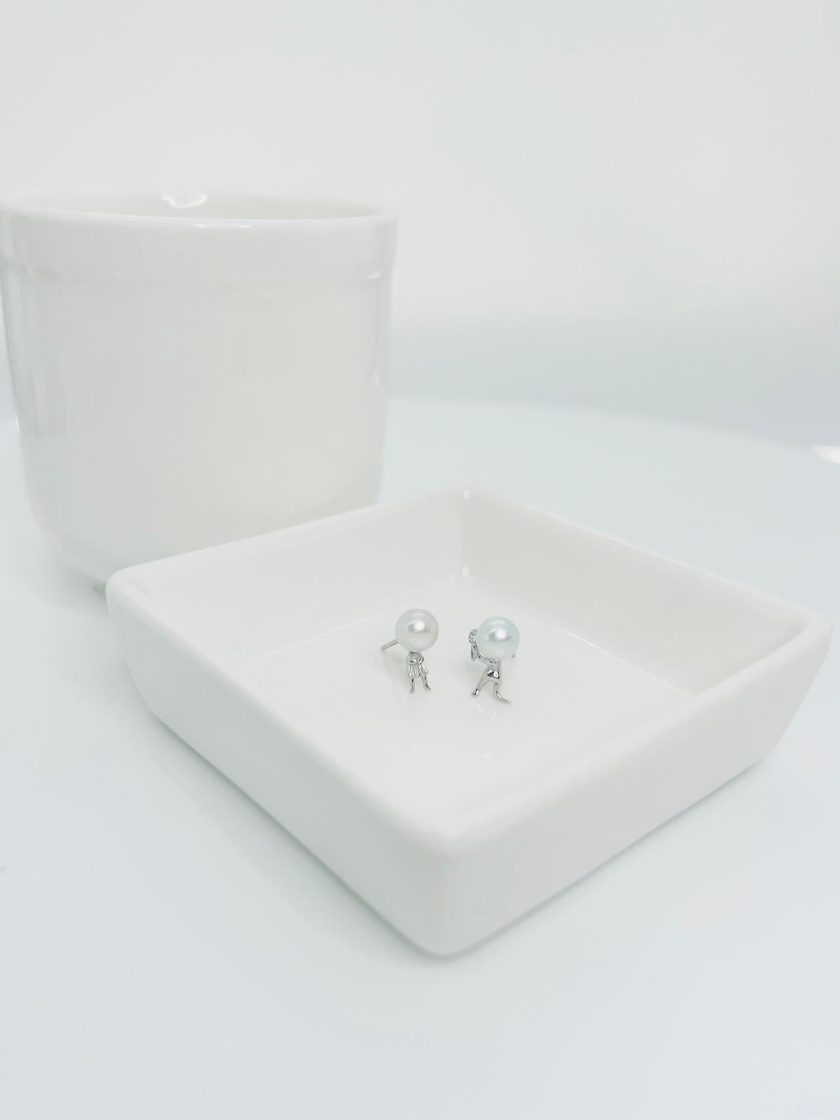 [Promo] Aurora Couple Proposal Series Pearls (6-6.5mm) Earring - Nexus8gg Jewellery