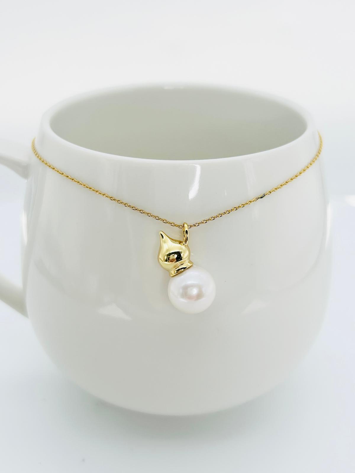 [Promo] Auspicious Gourd (Hu lu) Freshwater Pearl (11-11.5mm) Pendant - Nexus8gg Jewellery