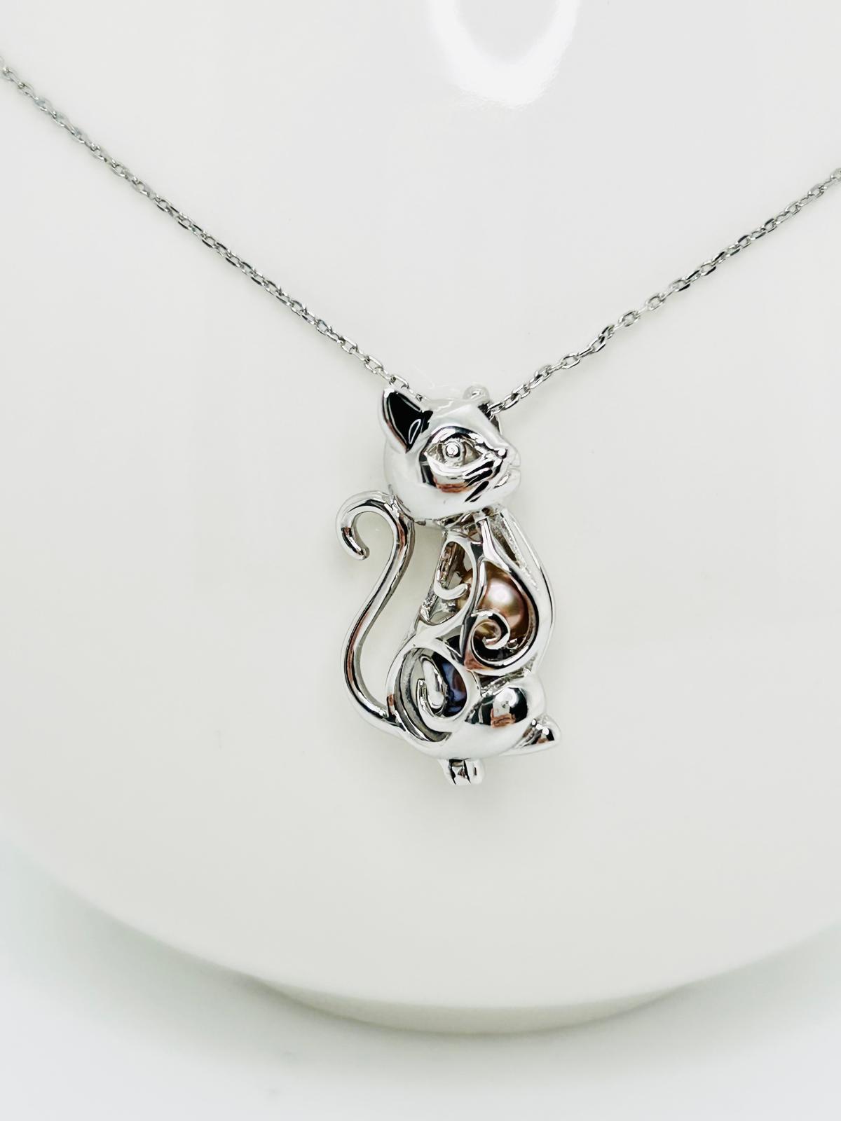 [Promo] Charming Cat Pendant with Hidden Pearls – Unique Pearl Jewellery - Nexus8gg Jewellery