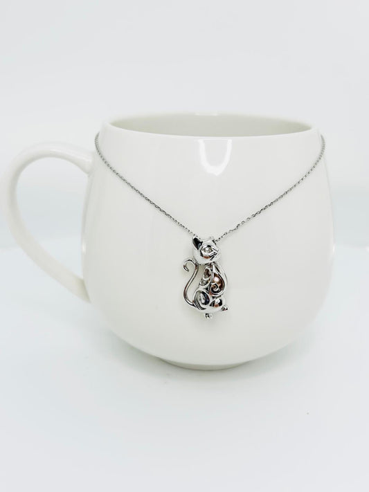 [Promo] Charming Cat Pendant with Hidden Pearls – Unique Pearl Jewellery - Nexus8gg Jewellery